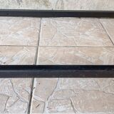 1950s metal and glass coffee table