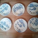 6 ironstone plates from the early 20th century