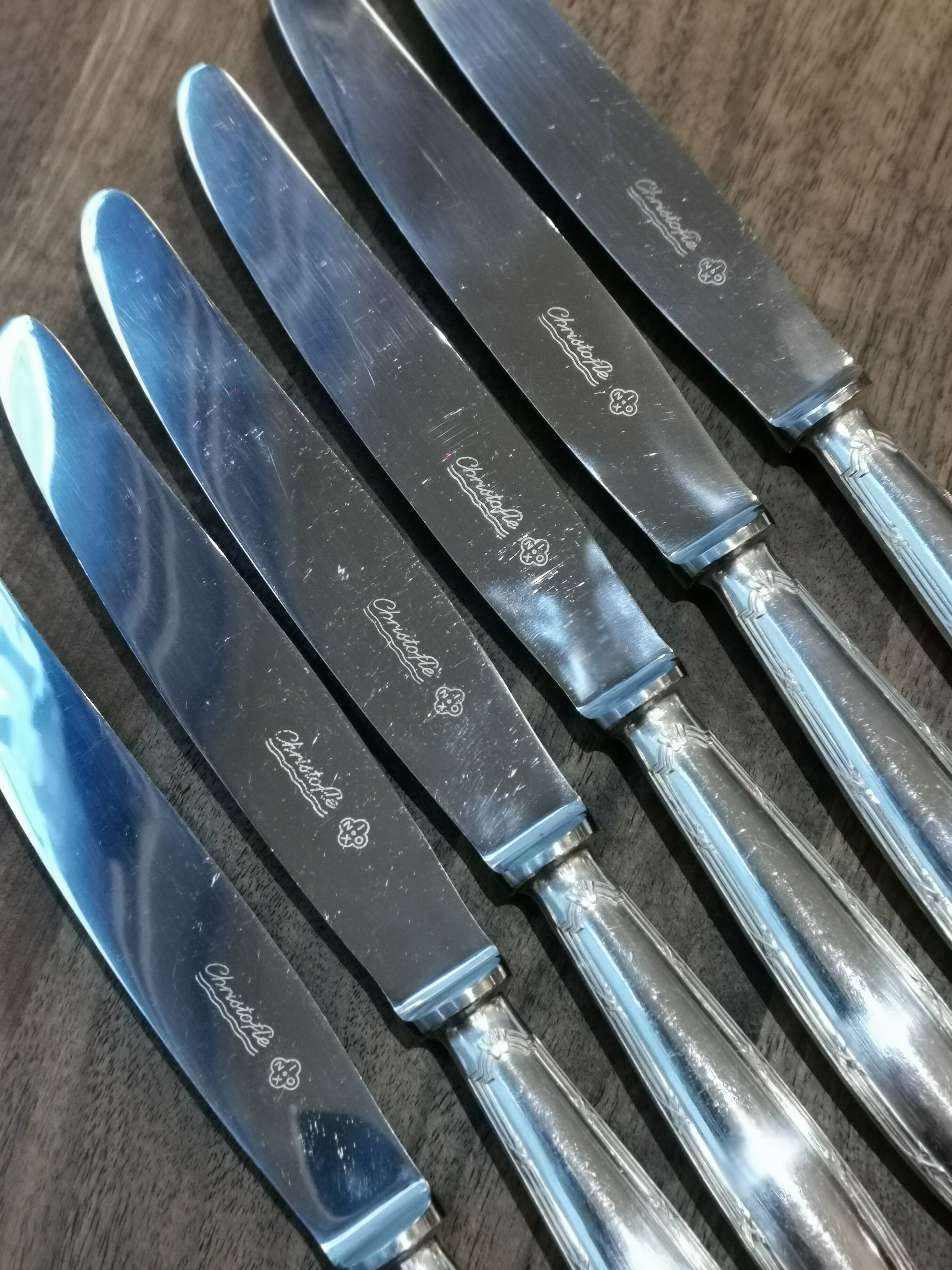 6 couteaux Christofle