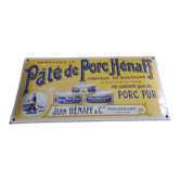 Domed enamelled plate henaff pork paste