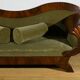 Canapé en Ronce d’Acajou, style Biedermeier – Fin XIXe
