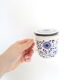 DBGM blue and white floral tared, made in Germany