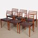 Set of 6 chairs by Niels Otto Moller in teak model 78, 1960.