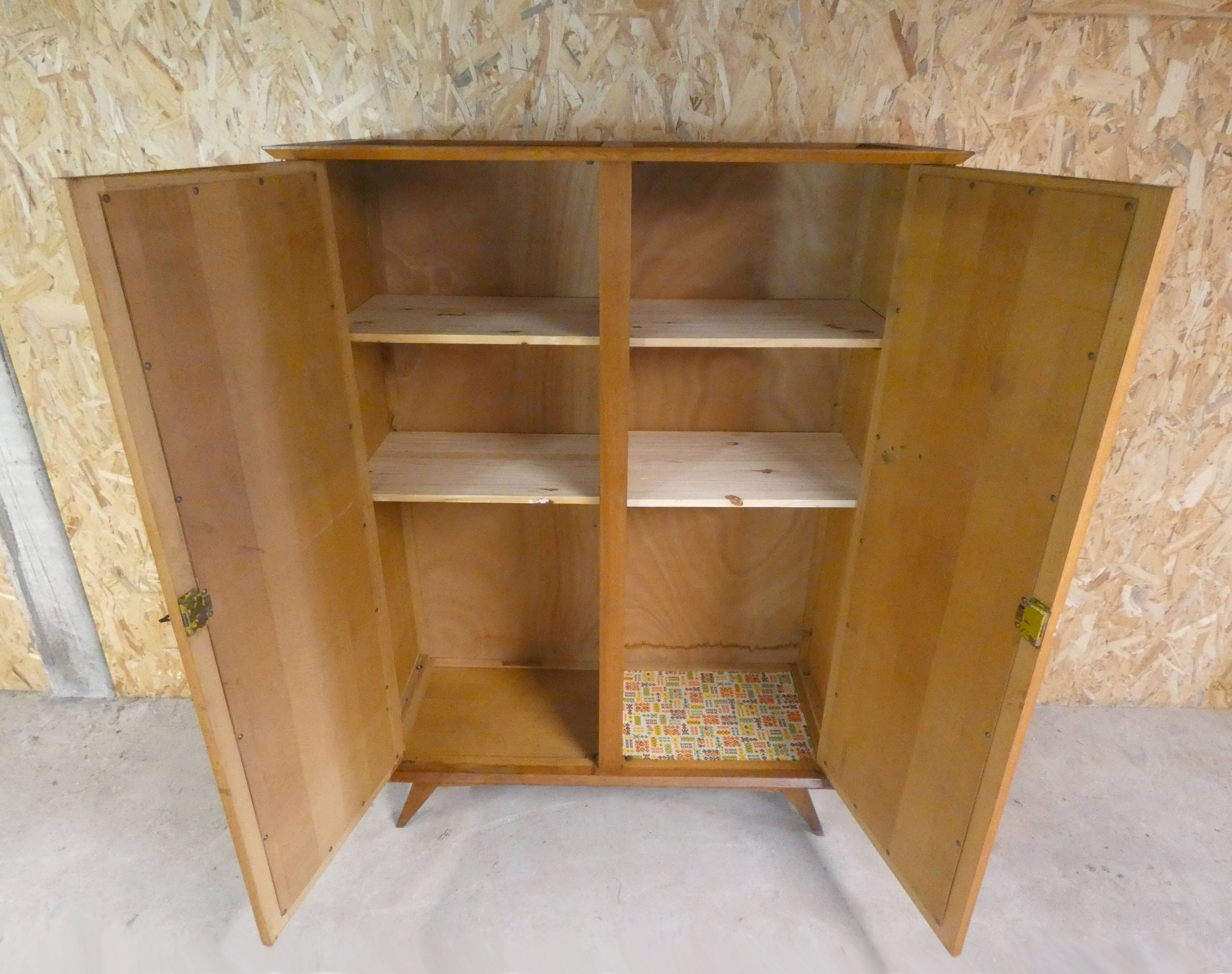 rattan cabinet with compass feet