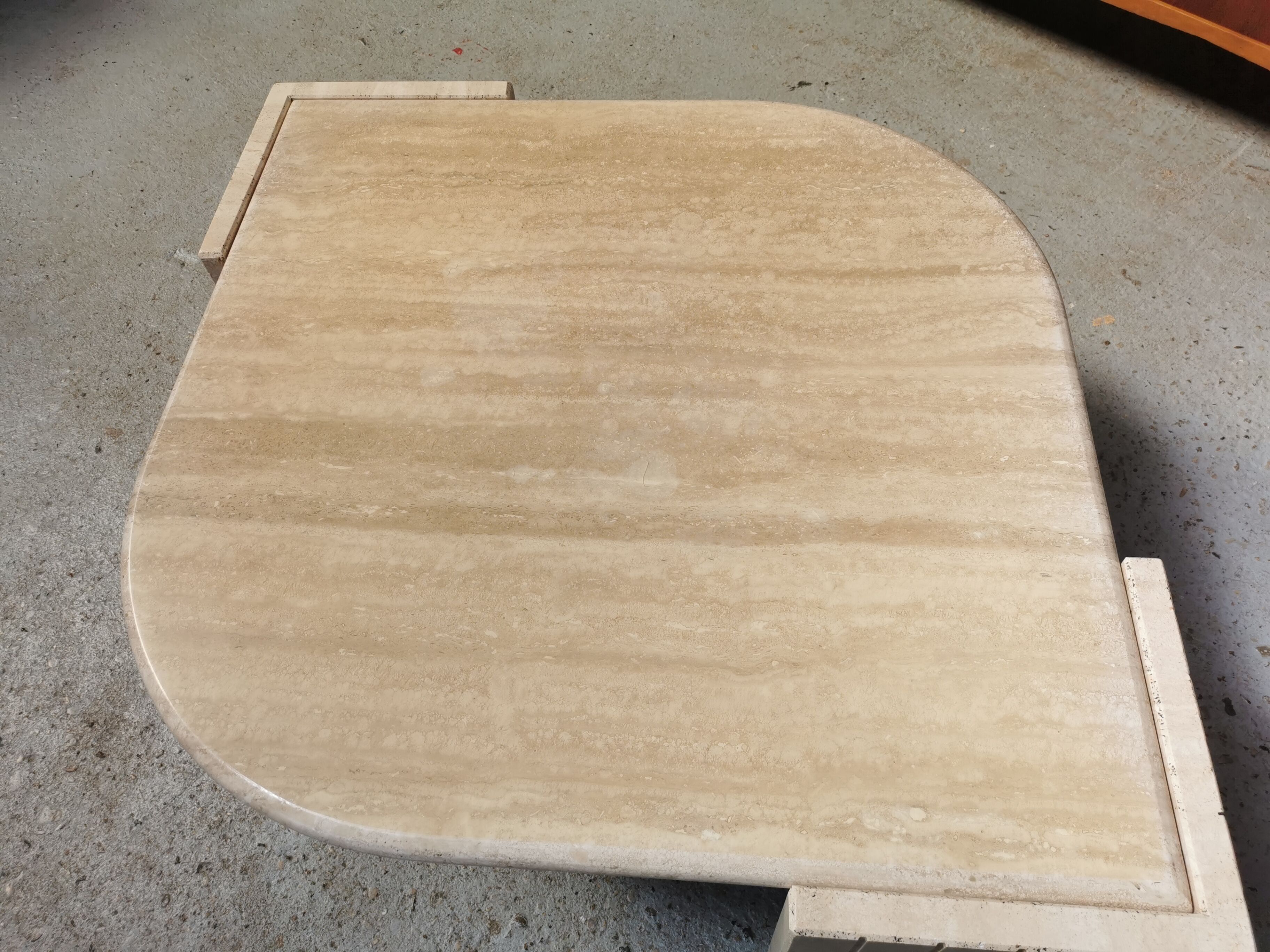 Coffee table in travertine Roche Bobois