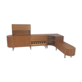 Walnut Cabinet and Sideboard by A.A. Patijn for Zijlstra, 1950's