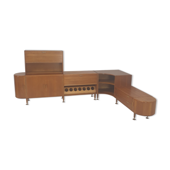 Walnut Cabinet and Sideboard by A.A. Patijn for Zijlstra, 1950's
