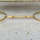 Marble and brass coffee table, circa 60's