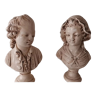 Pair of busts