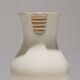 White earthenware vase, richard-ginori, 1940s