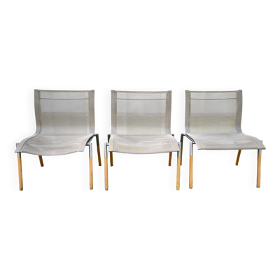 Suite de 3 fauteuils 10 Line, Pascal Mourgue