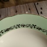 6 Villeroy & Boch deposed hollow plates in ceramics gold decoration