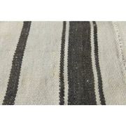 1970s Vintage Turkish Handmade Wool Cotton Brown Kilim Rug 173x369