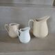 3 antique milk jugs/pitchers