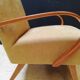 Paire de fauteuils vintage Halabala 1950