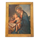 Religious icon on gilded wood: The Madonna of the Book