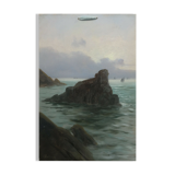 Magnificent painting HSC Marine Quiberon 1919 seaside Brittany sailboats