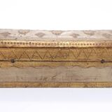 Boite à timbre Florentine en bois, Italie vintage