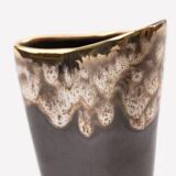 Vintage free-form organic vase - numbered ceramic 1246/23 - mid-century style