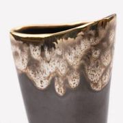 Vintage free-form organic vase - numbered ceramic 1246/23 - mid-century style