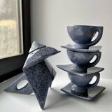 Ceramic origami tea set - Alain Guillard