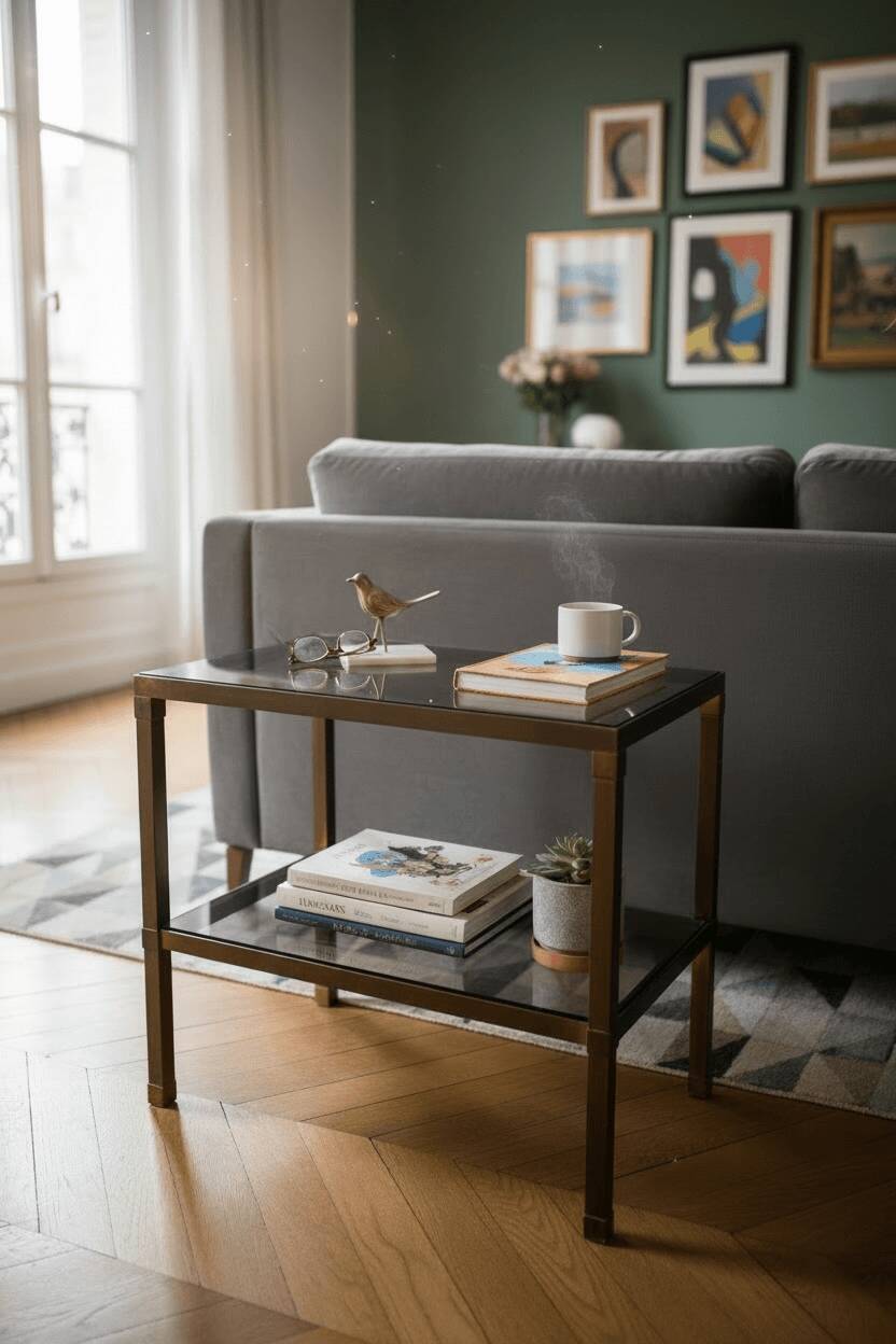 Pierre Vandel, coffee table with two tops