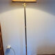 Vintage gold-plated tripod floor lamp