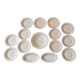 Service of 13 pieces in Longwy faience. Auteuil model, 10 plates, 1,