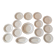 Service of 13 pieces in Longwy faience. Auteuil model, 10 plates, 1,