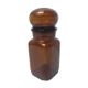 Pot apothicaire en verre marron vintage