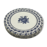 Set of 4 luneville dessert plates