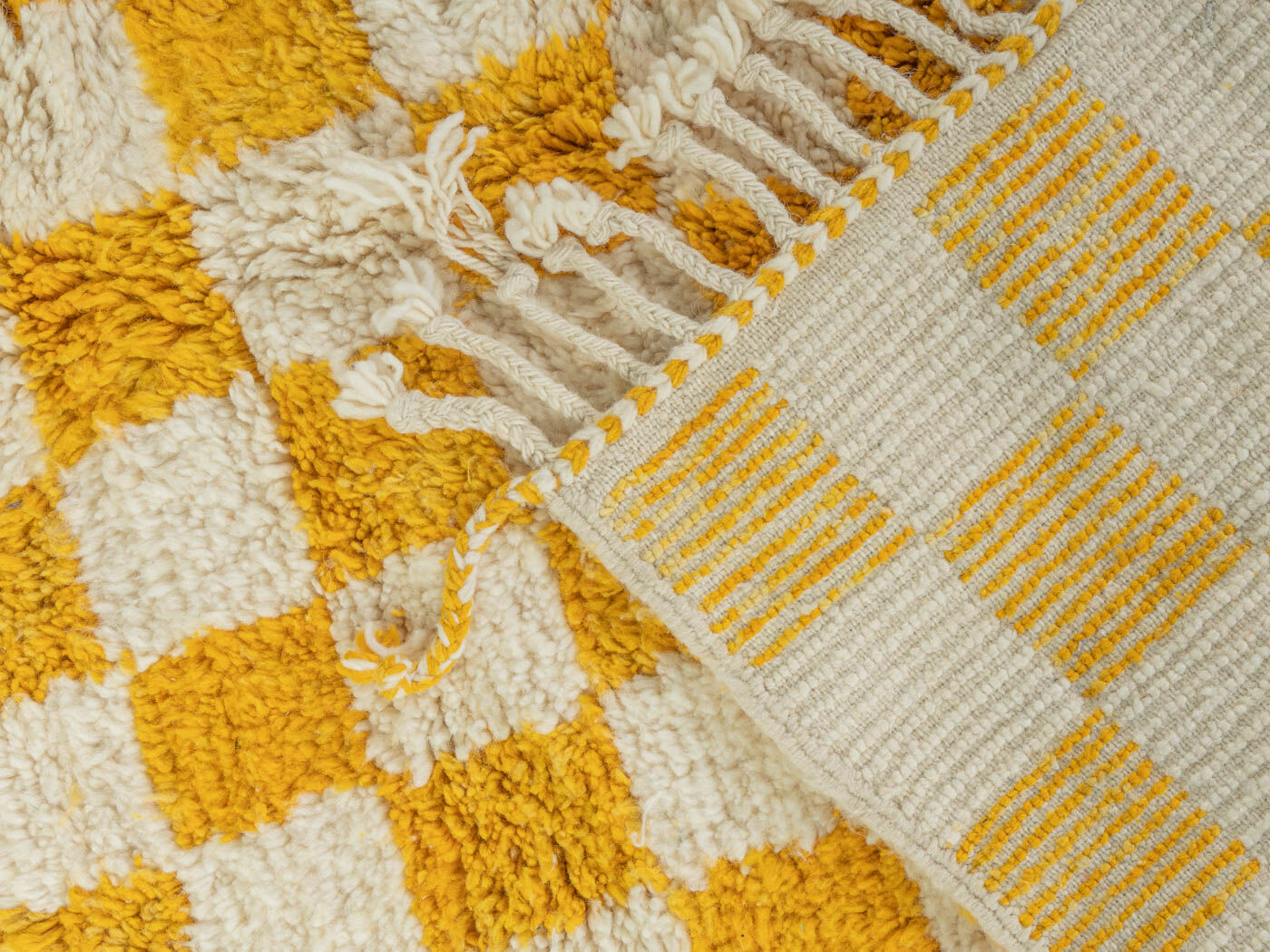 Tapis berbère, Lemon Check II, 147 x 235