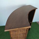 Bar and stools in rattan
