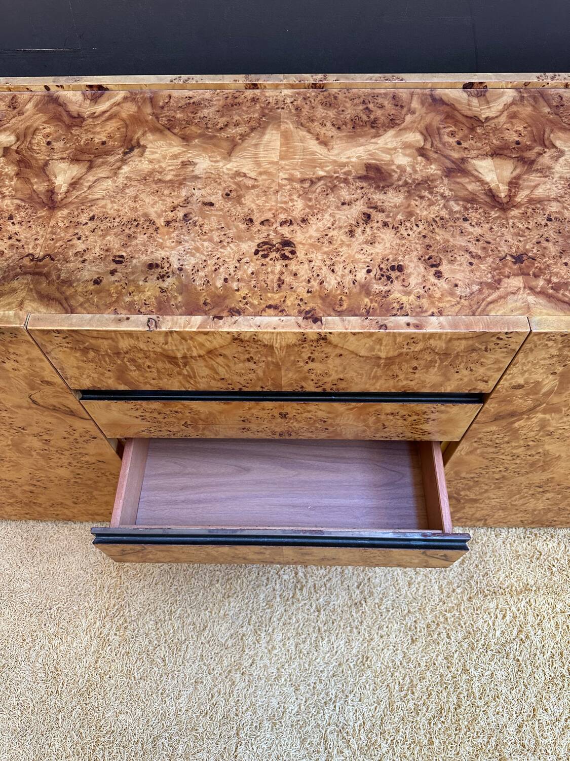 Enfilade by Willy Rizzo in elm wood.