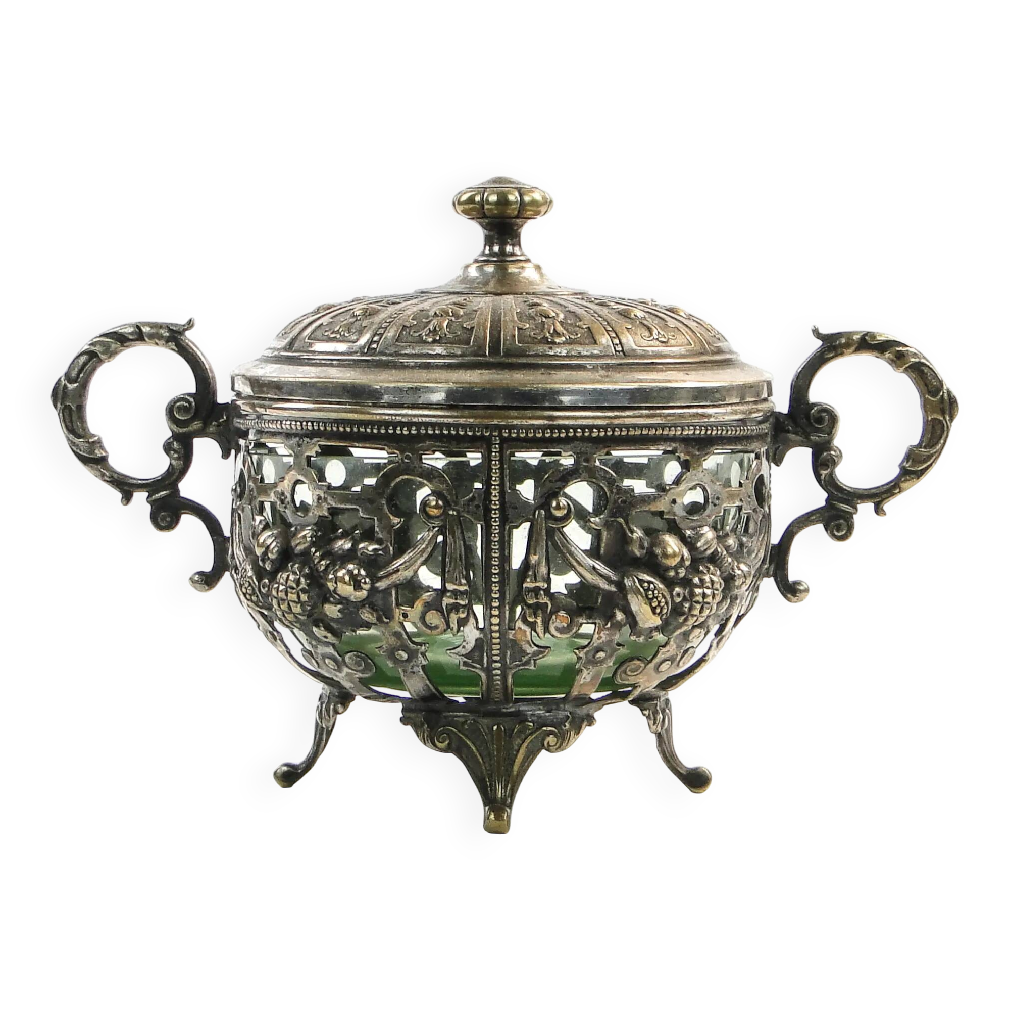 Art Nouveau sugar bowl, WMF, Germany, early 20th century