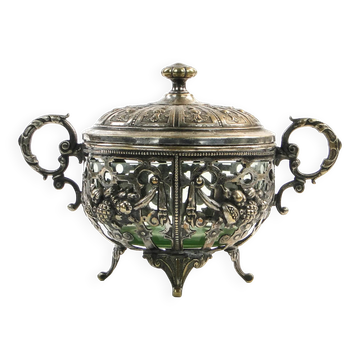 Art Nouveau sugar bowl, WMF, Germany, early 20th century
