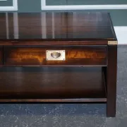 Vintage Military Coffee Table in Brass
