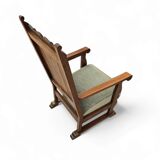 Oak arm chair 1930s  Height 110 Depth 70 Width 75 Seat height 46 cm