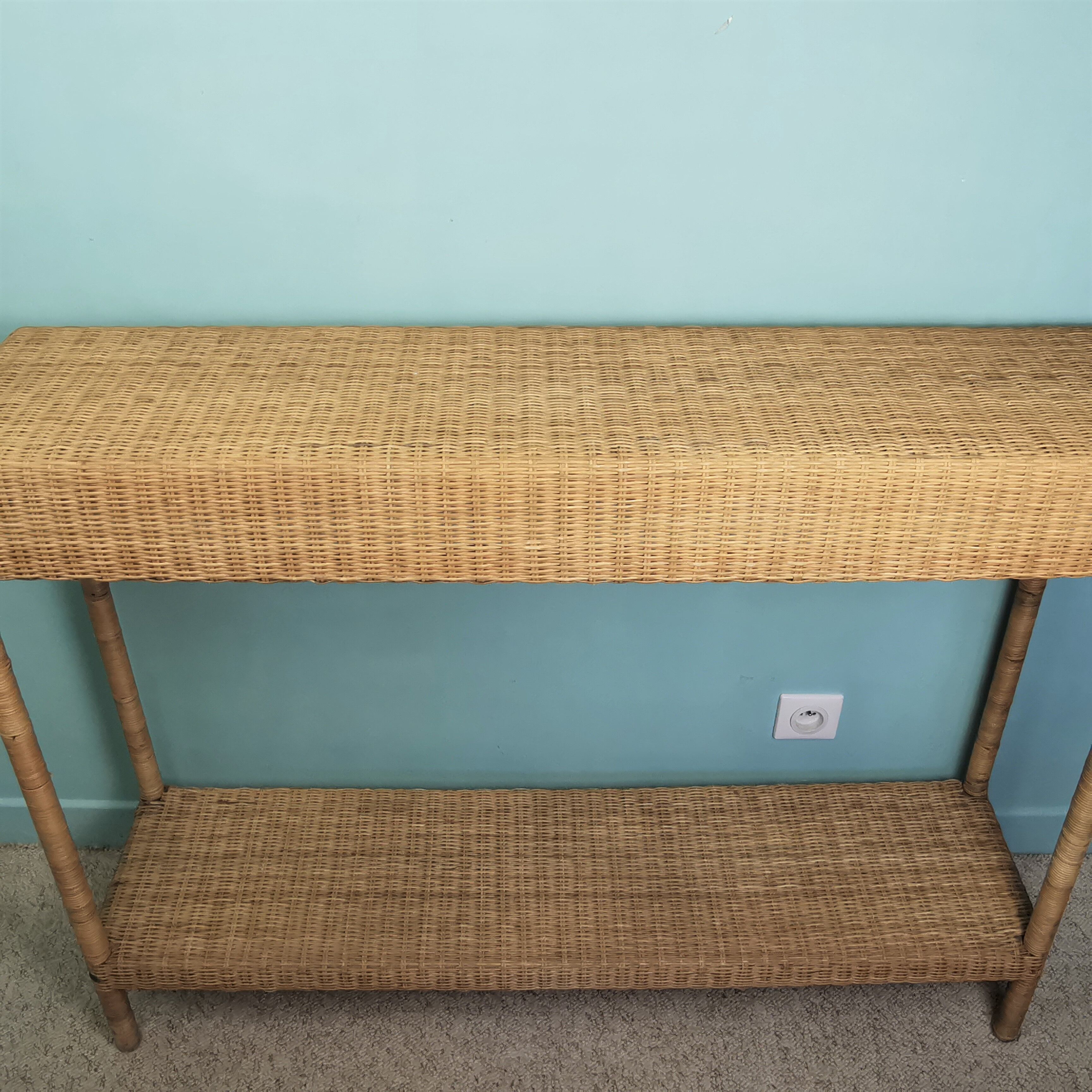 Rattan console