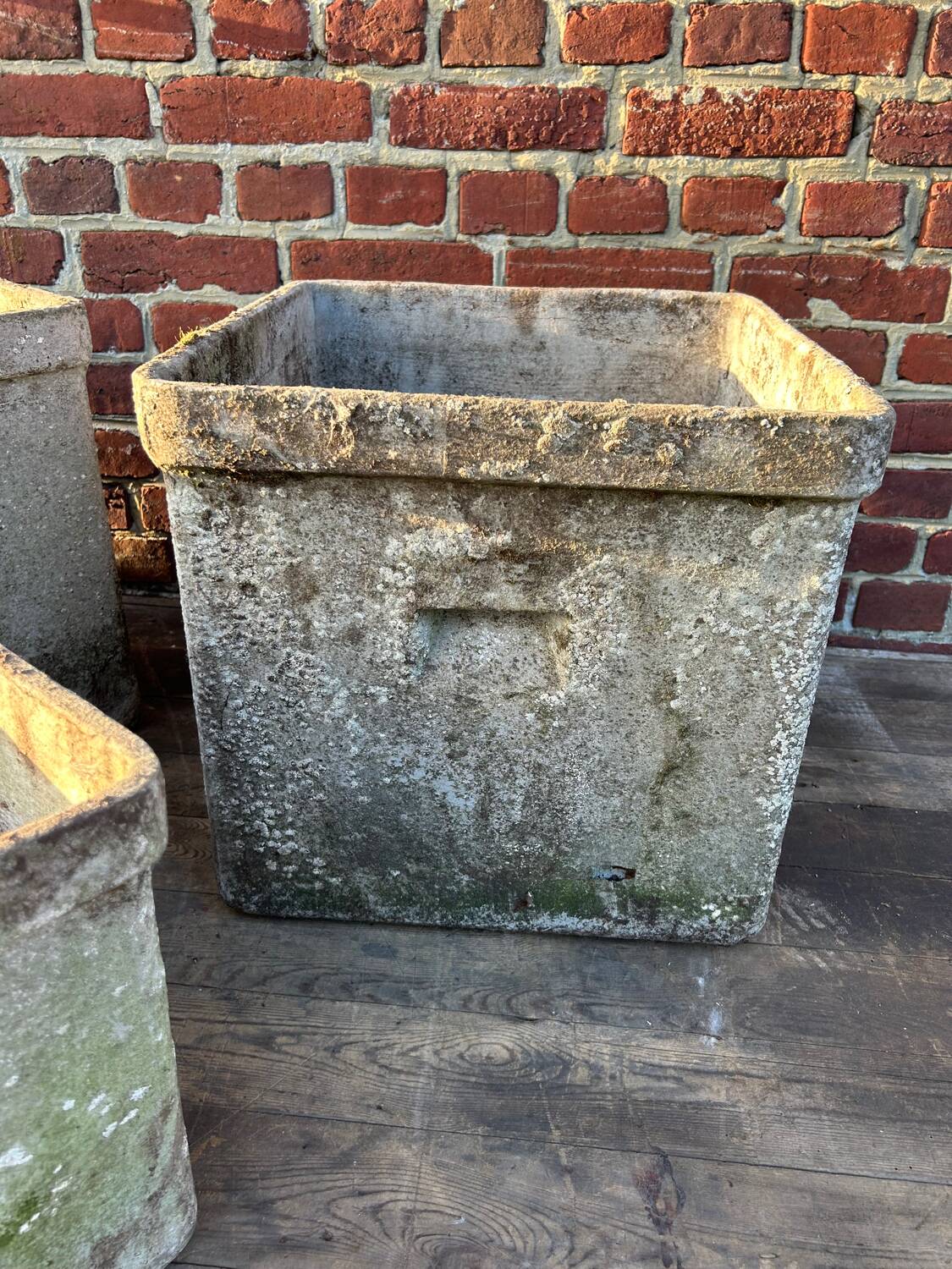 Set of 5 square planters Willy Guhl