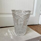 Art Deco Bohemian Crystal Vase