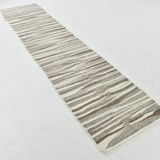 Vintage Ethnic Striped Kilim Runner Rug, 79x356Cm
