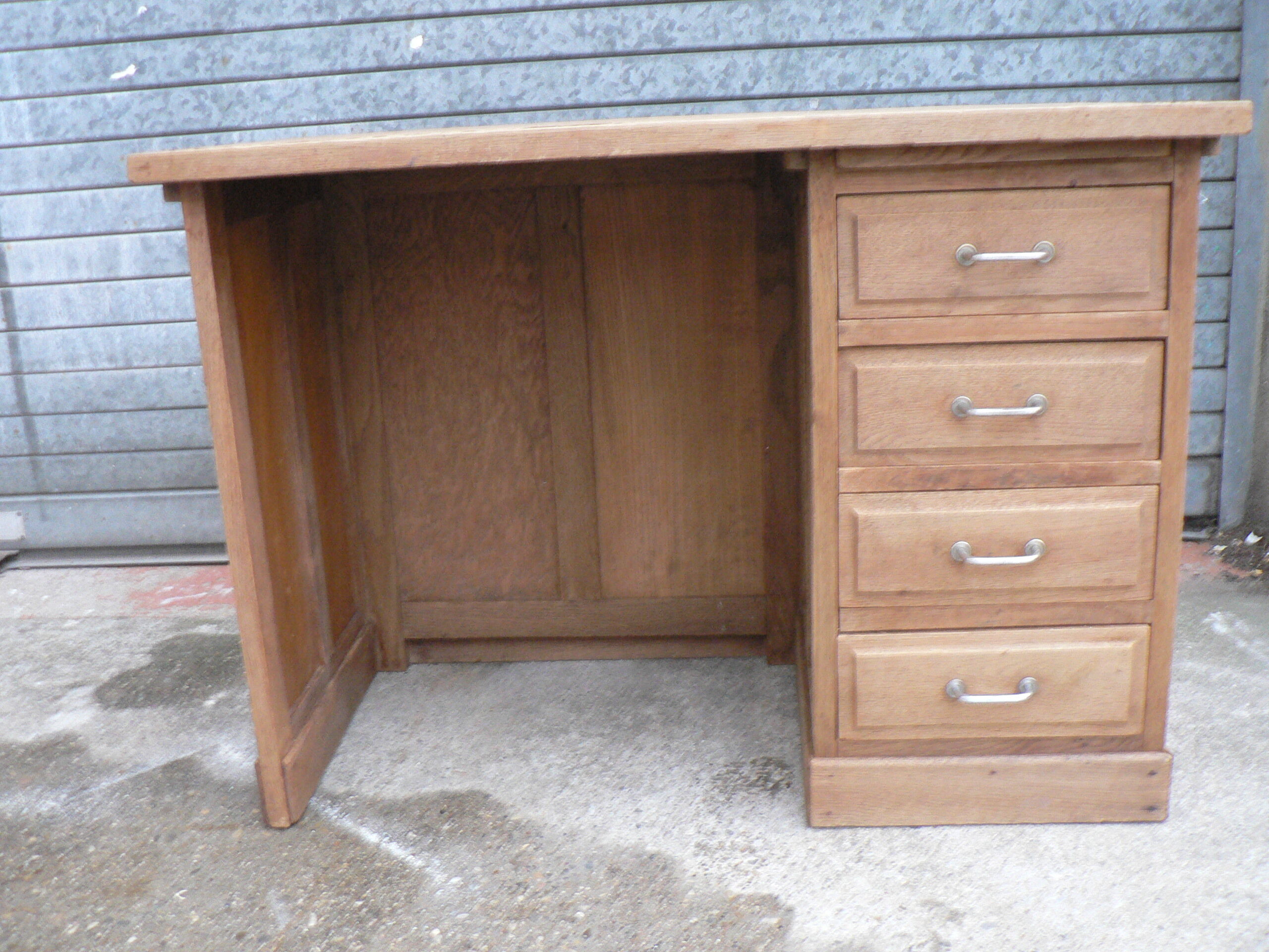 Pickled oak desk