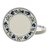 6 English dinner plates "Churchill", Staffordshire.