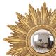 Gold Leaf Sunburst Mirror (Resin, 56cm)
