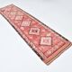 Modern Mid Century Turkish Vintage Runner Rug, 83x337 Cm