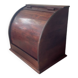 Old Flambo wooden curtain filing cabinet for desk