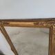 Rectangular golden mirror moldings plant motifs nineteenth H: 130cm