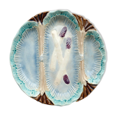 Antique asparagus plate in slurry