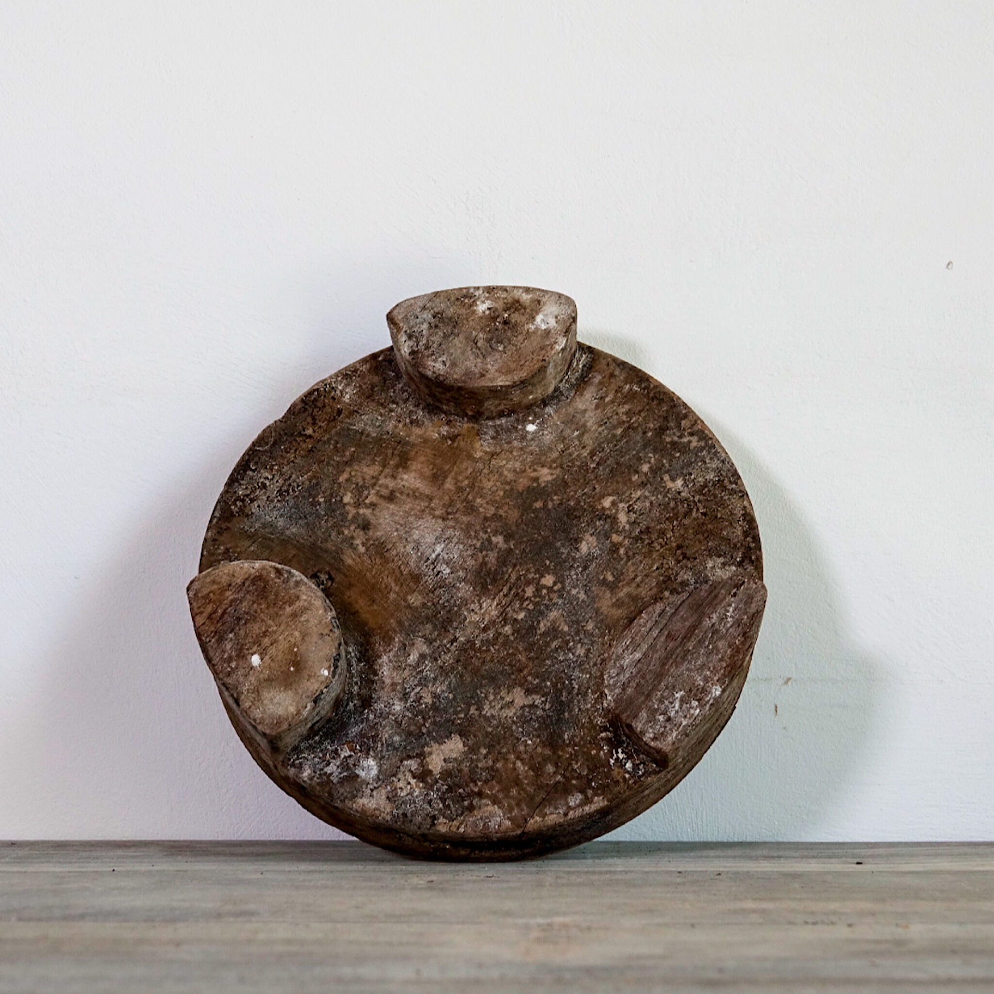 Carved wooden chapatis board